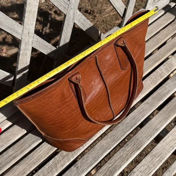 EUC Frye Leather Tote w/Removable Pouch - Picture 12 of 12